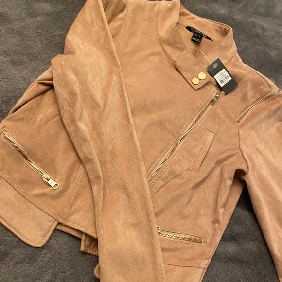 Brand New Nude Suede Jacket with tags - Picture 2 of 5